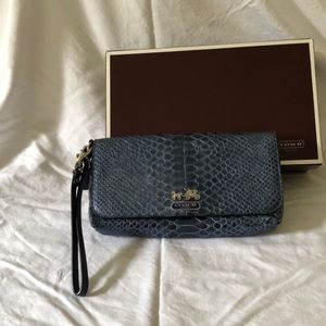 Blue Coach Wristlet!